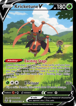 Pokémon TCG: Kricketune V#TG12 Pokemon Silver Tempest