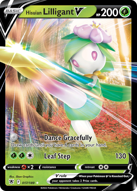 Pokémon TCG: Hisuian Lilligant V #017 Pokemon Astral Radiance