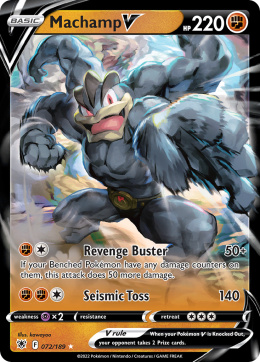 Pokémon TCG: Machamp V #072Pokemon Astral Radiance