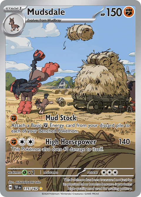 Pokémon TCG : Mudsdale#175 Pokemon Temporal Forces