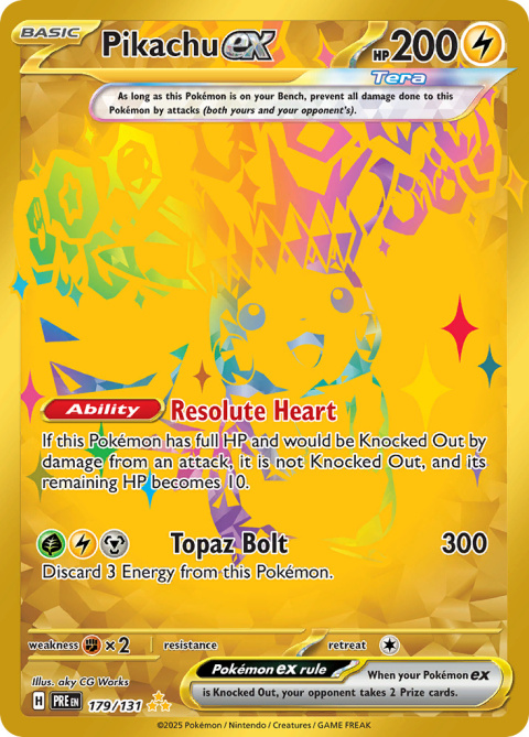 Pokémon TCG: Pikachu EX #179 Pokemon Prismatic Evolutions