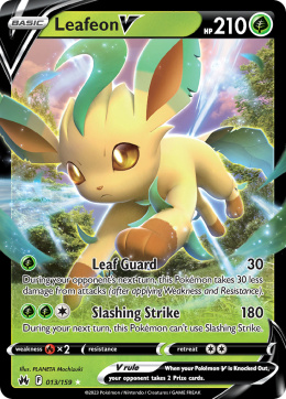 Pokémon TCG : Leafeon V #013 Pokemon Crown Zenith