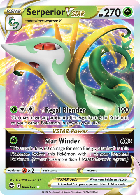 Pokémon TCG: Serperior VSTAR #008 Pokemon Silver Tempest