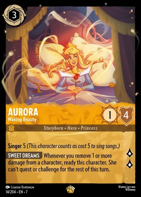 Disney Lorcana - Archazia's Island - FOIL Aurora - Waking Beauty Disney Lorcana - Archazia's Island - FOIL Aurora - Waking Beauty