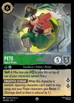Disney Lorcana - Archazia's Island - Pete - Space Pirate