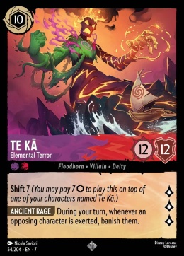 Disney Lorcana - Archazia's Island -Te Kā - Elemental Terror