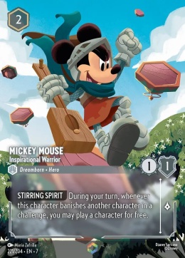 Disney Lorcana - Archazia's Island - Mickey Mouse - Inspirational Warrior v.2