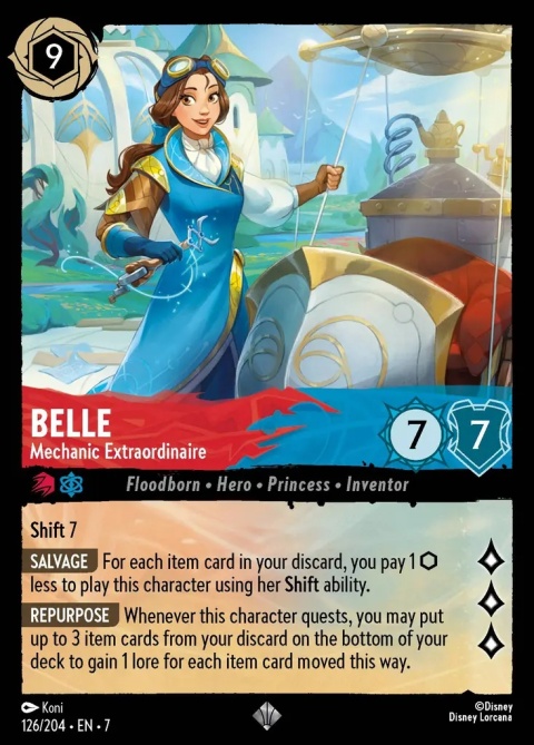 Disney Lorcana - Archazia's Island - Belle - Mechanic Extraordinaire Disney Lorcana - Archazia's Island - Belle - Mechanic Extraordinaire