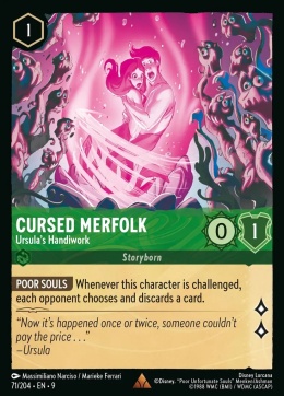 Disney Lorcana -Fabled -Cursed Merfolk - Ursula's Handiwork Storyborn