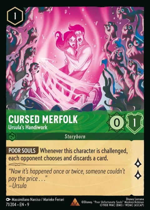 Disney Lorcana -Fabled -Cursed Merfolk - Ursula's Handiwork Storyborn
