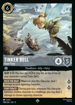 Disney Lorcana -Fabled - Tinker Bell - Giant Fairy