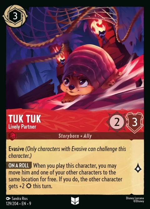 Disney Lorcana -Fabled - FOIL - Tuk Tuk - Lively Partner Disney Lorcana -Fabled - FOIL - Tuk Tuk - Lively Partner
