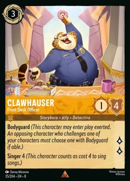 Disney Lorcana - Reign of Jafar - FOIL - Clawhauser - Front Desk Officer