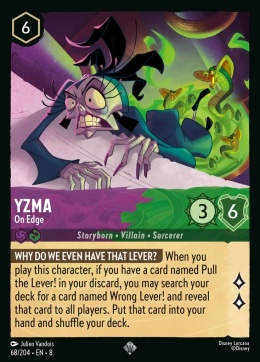 Disney Lorcana - Reign of Jafar - Yzma - On Edge