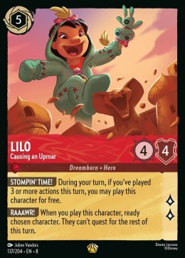 Disney Lorcana - Reign of Jafar - Lilo - Causing an Uproar