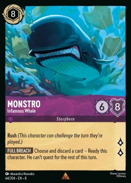 Disney Lorcana - Reign of Jafar - Monstro - Infamous Whale
