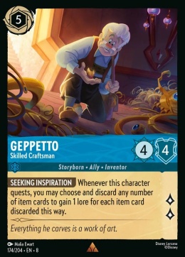 Disney Lorcana - Reign of Jafar - Geppetto - Skilled Craftsman