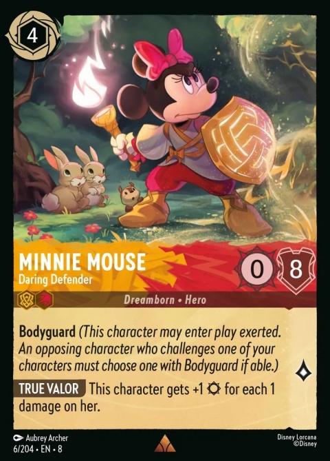 Disney Lorcana - Reign of Jafar - Minnie Mouse - Daring Defender Disney Lorcana - Reign of Jafar - Minnie Mouse - Daring Defender