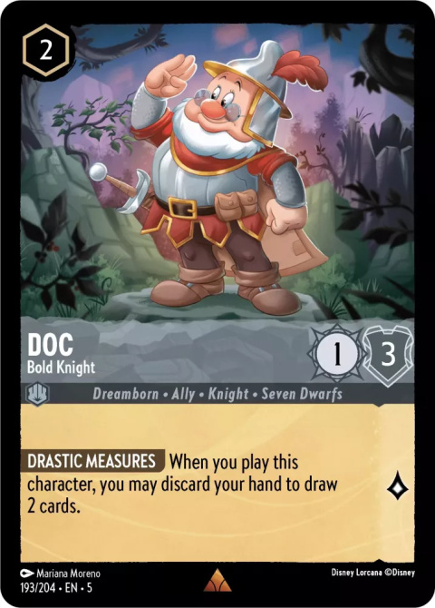 Disney Lorcana - Shimmering Skies - Doc - Bold Knight Disney Lorcana - Shimmering Skies - Doc - Bold Knight