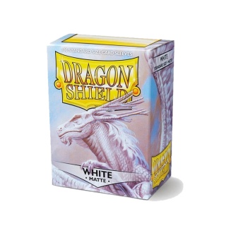 Koszulki na karty Dragon Shield: White Matte Sleeves - Standard Size 100 szt