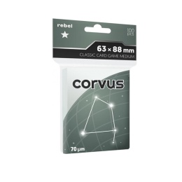 Koszulki na karty Rebel (63x88 mm) Corvus Medium, 100 sztuk