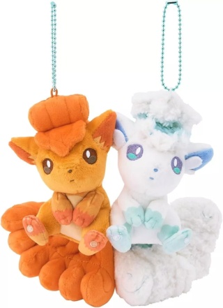 Pokemon - Maskotka - Magnetic Plush Keychain Vulpix & Alolan Vulpix