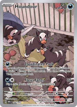 Pokémon TCG : Houndour #204 Pokemon Obsidian Flames