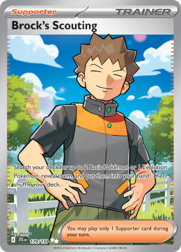 Pokémon TCG: Brock's Scouting #179 Pokemon Journey Together