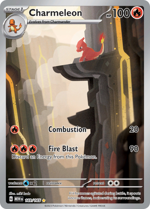 Pokémon TCG : Charmeleon #169 Pokemon Scarlet & Violet 151 Pokémon TCG : Charmeleon #169 Pokemon Scarlet & Violet 151