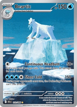 Pokémon TCG: Beartic # 110 Pokemon Black Bolt