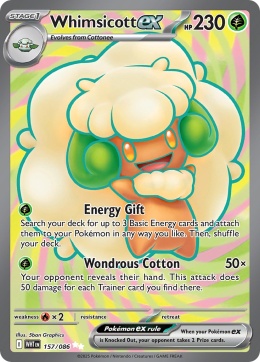 Pokémon TCG:Whimsicott ex # 157 Pokemon White Flare
