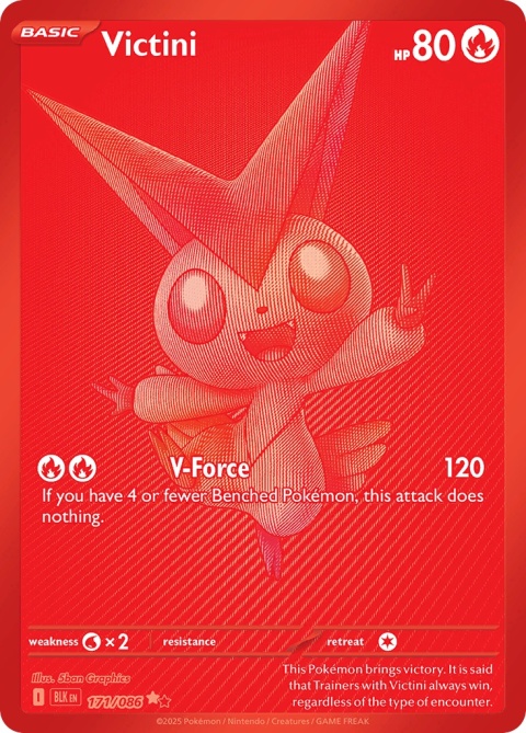 Pokémon TCG: Victini # 171 Pokemon Black Bolt Pokémon TCG: Victini # 171 Pokemon Black Bolt