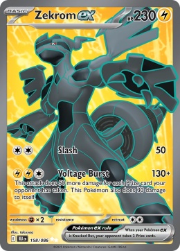 Pokémon TCG: Zekrom EX # 158 Pokemon Black Bolt