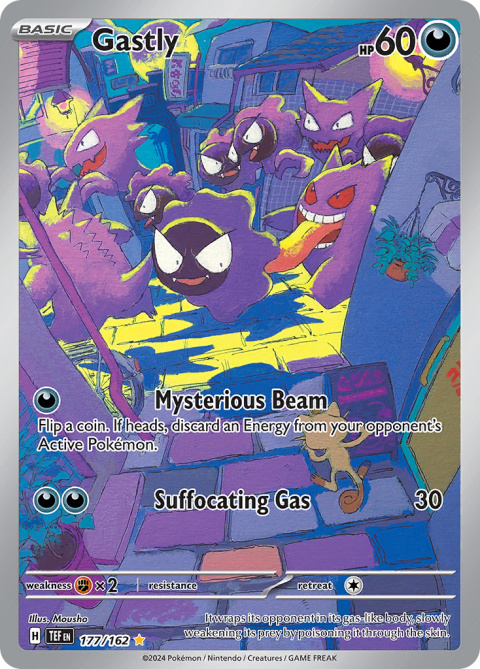 Pokémon TCG : Gastly #177 Pokemon Temporal Forces Pokémon TCG : Gastly #177 Pokemon Temporal Forces