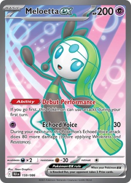 Pokémon TCG:Meloetta EX # 159 Pokemon Black Bolt