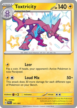 Pokémon TCG :Toxtricity #141 Pokemon Paldean Fates