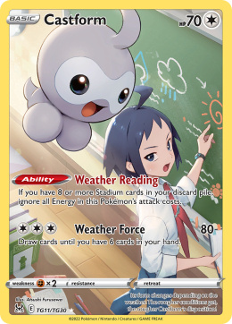 Pokémon TCG: Castform#TG11 Pokemon Lost Origin