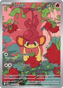 Pokémon TCG:Pansear # 099 Pokemon White Flare