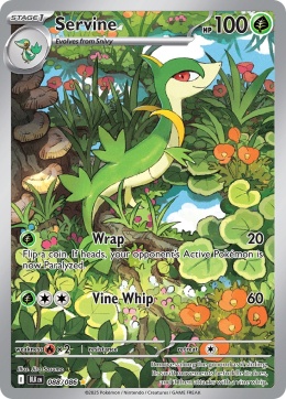 Pokémon TCG: Servine # 088 Pokemon Black Bolt