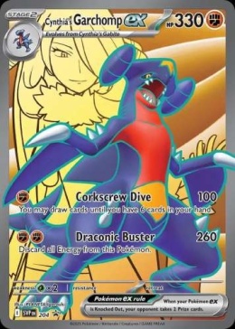 Pokémon TCG: Cynthia's Garchomp ex # 204 Pokemon SV Black Star Promos