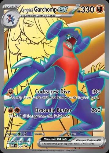 Pokémon TCG: Cynthia's Garchomp ex # 204 Pokemon SV Black Star Promos Pokémon TCG: Cynthia's Garchomp ex # 204 Pokemon SV Black Star Promos