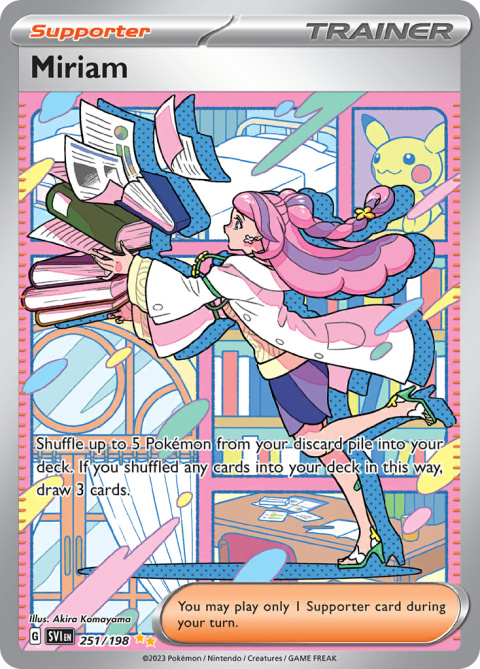 Pokémon TCG: Miriam #251 Pokemon Scarlet & Violet Pokémon TCG: Miriam #251 Pokemon Scarlet & Violet