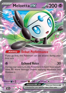 Pokémon TCG:Meloetta EX # 044 Pokemon Black Bolt