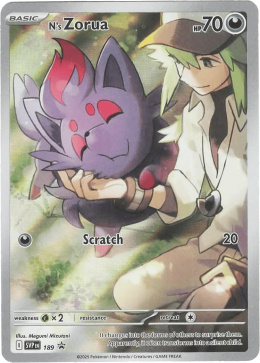 Pokémon TCG: N's Zorua #svp 189 Pokemon SV Black Star Promos