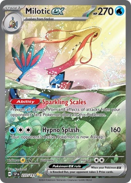 Pokémon TCG : Milotic ex #237 Pokemon Surging Sparks