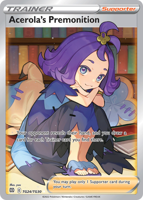 Pokémon TCG: Acerola's Premonition #Tg24 Pokemon Brilliant Stars Pokémon TCG: Acerola's Premonition #Tg24 Pokemon Brilliant Stars