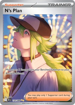 Pokémon TCG: N's Plan # 170 Pokemon Black Bolt