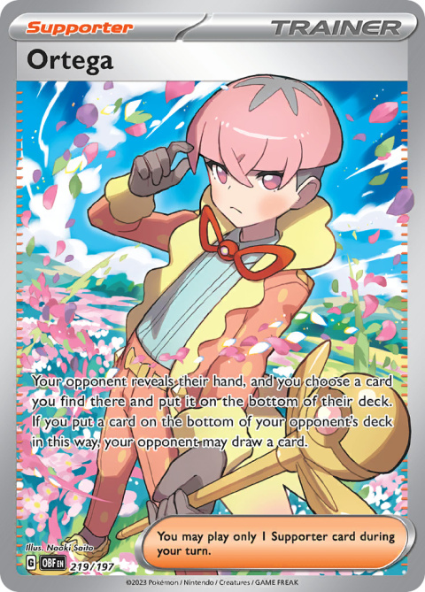 Pokémon TCG : Ortega #219 Pokemon Obsidian Flames Pokémon TCG : Ortega #219 Pokemon Obsidian Flames
