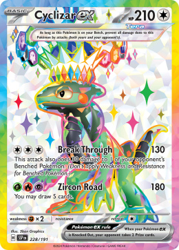 Pokémon TCG : Cyclizar ex #228 Pokemon Surging Sparks