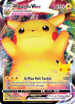 Pokémon TCG: Pikachu VMAX #SWSH062 Pokemon SV Black Star Promos